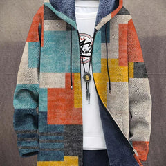 Boho Patchwork Hooded Jacket Women - View 2