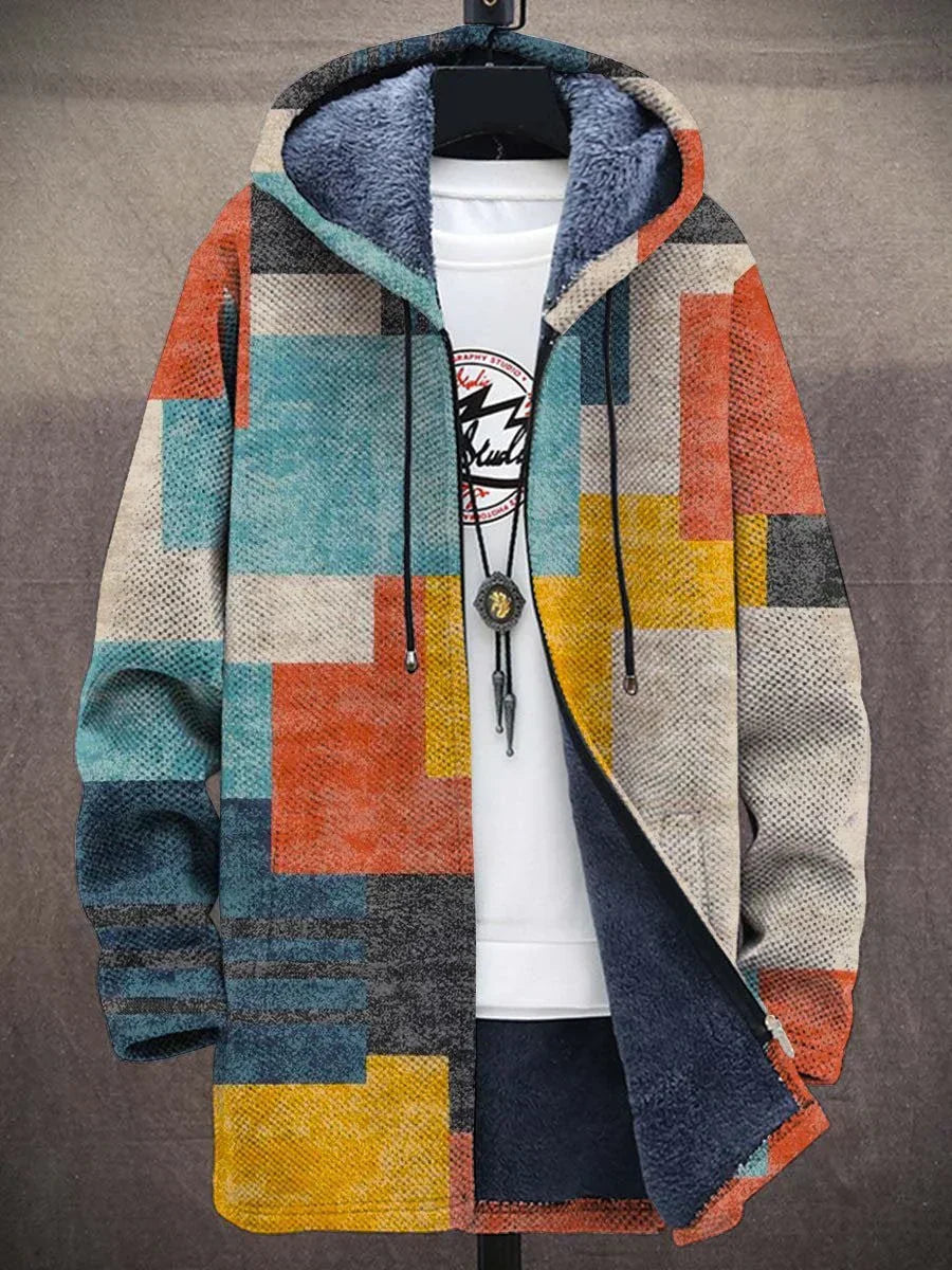 Boho Patchwork Hooded Jacket Women - View 2