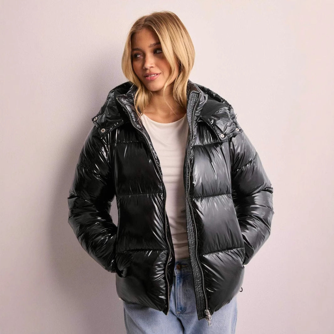 Cropped Puffer Jacket Women Short