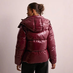 Cropped Puffer Jacket Women Short - View 3