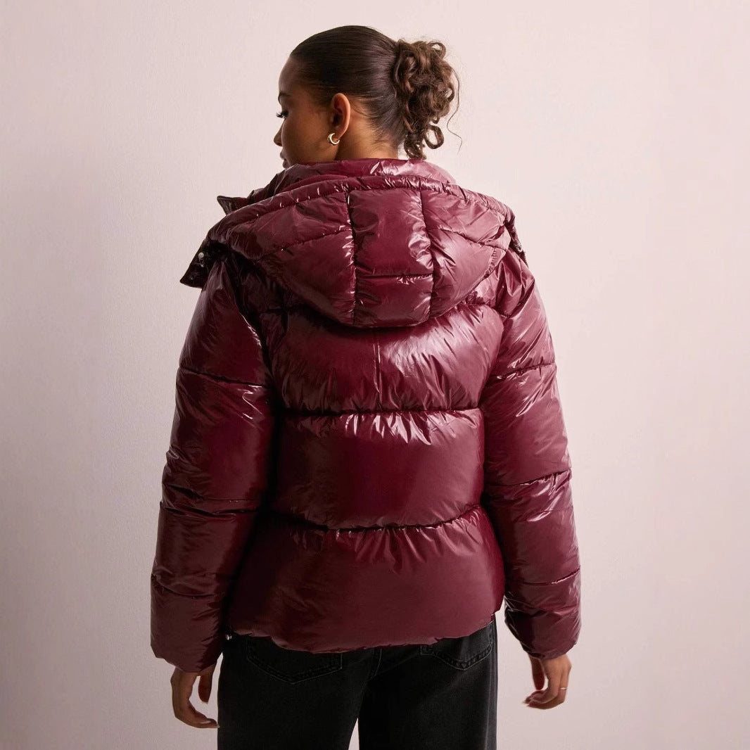 Cropped Puffer Jacket Women Short - View 3
