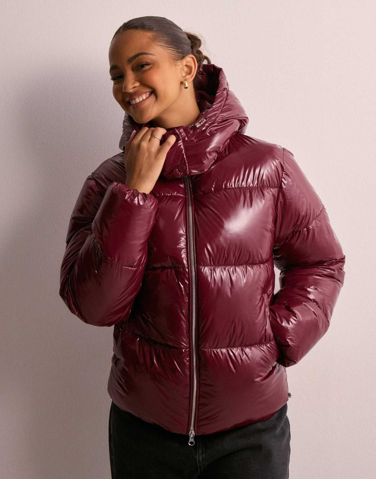 Cropped Puffer Jacket Women Short - View 4
