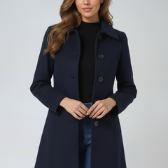 Long Wool Coat Women Stand Collar - View 10