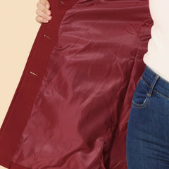 Long Wool Coat Women Stand Collar - View 8