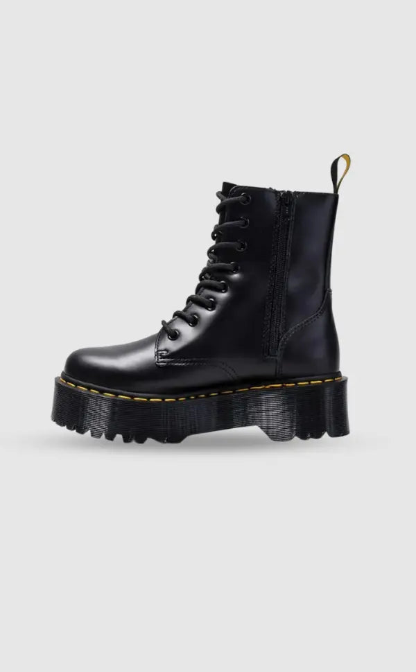 Platform Combat Boots Women Lace Up - View 3