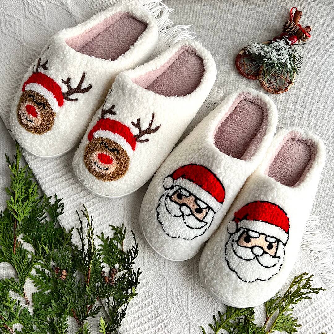 Christmas Slippers Women Novelty Cozy - View 11