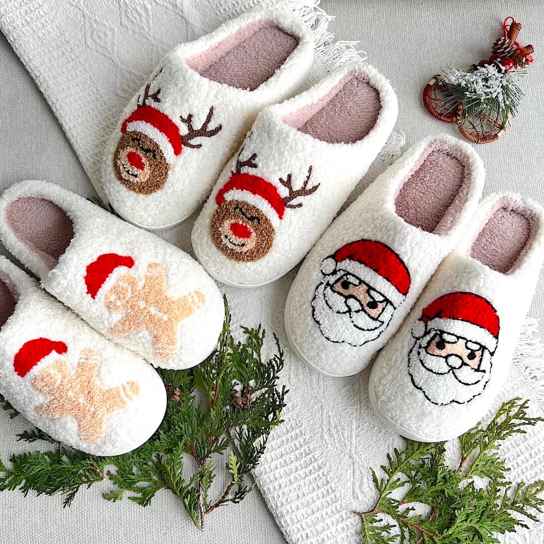Christmas Slippers Women Novelty Cozy - View 13