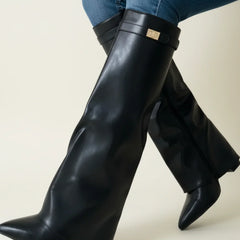 Suede Slouch Boots Women Knee High - View 3