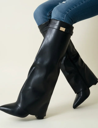 Suede Slouch Boots Women Knee High - View 3