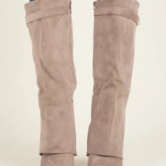 Suede Slouch Boots Women Knee High - View 5