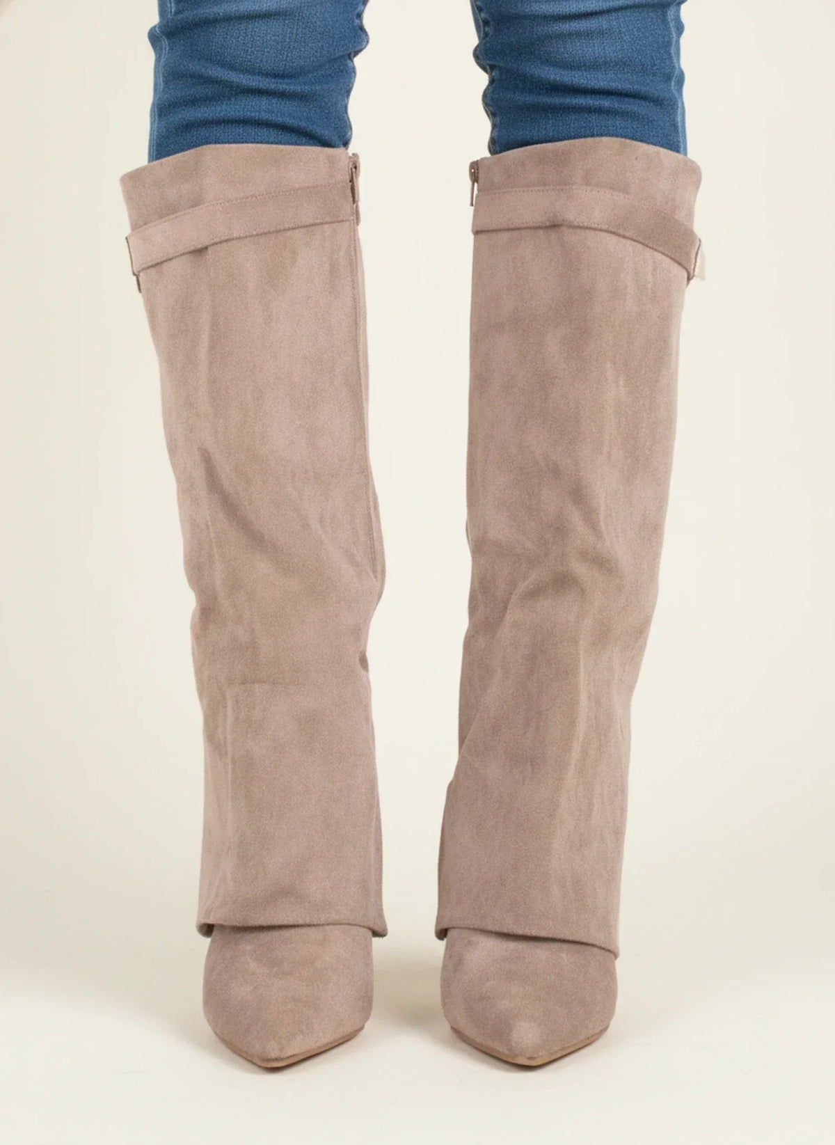 Suede Slouch Boots Women Knee High - View 5