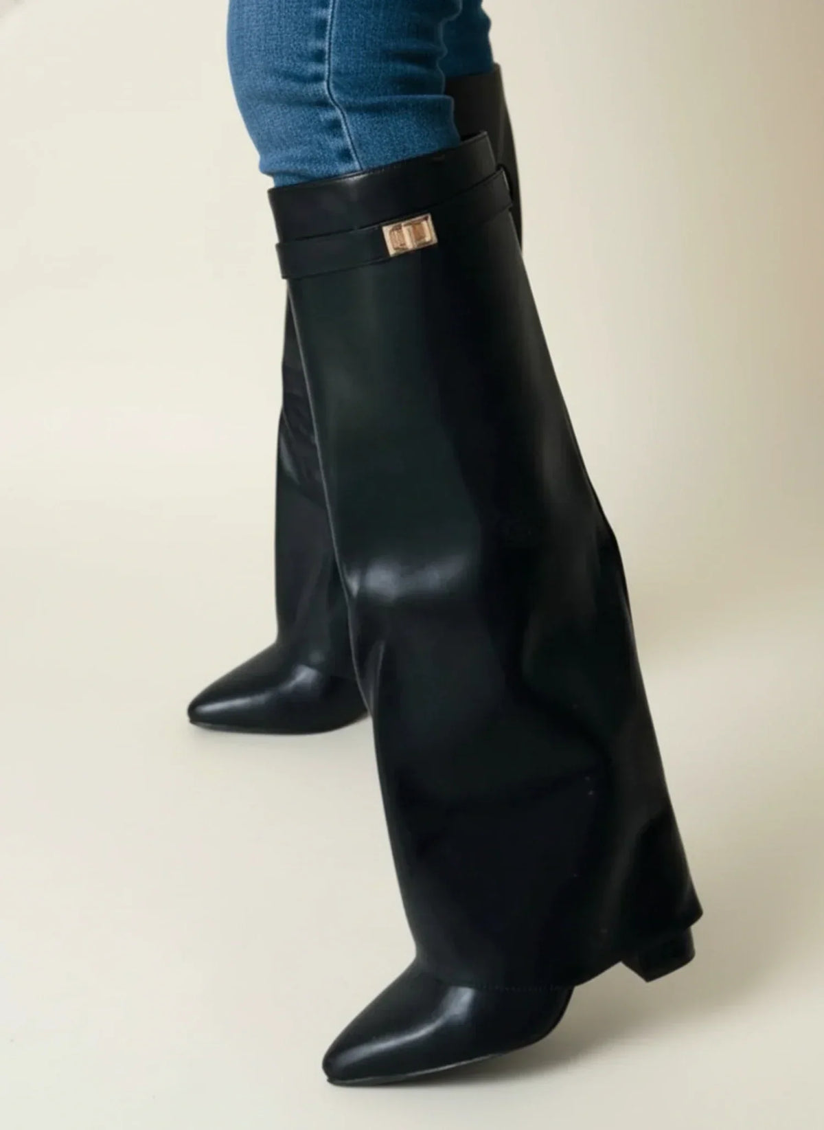Suede Slouch Boots Women Knee High - View 8