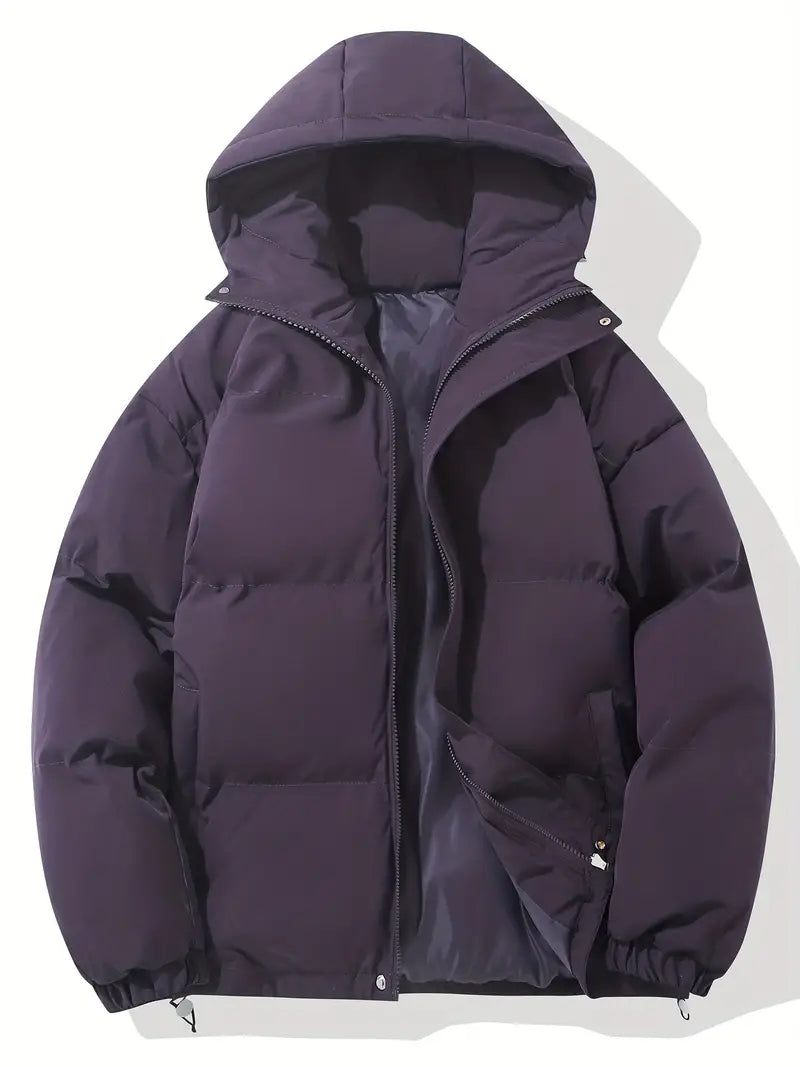 Oversized Puffer Jacket Women Hooded - View 3