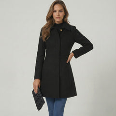 Fit And Flare Wool Coat Women