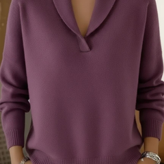 Shawl Collar Sweater Women Chunky Knit - View 6