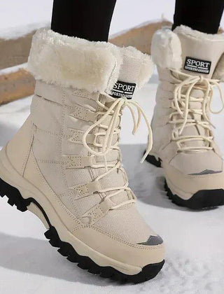 Winter Snow Boots Women Fur Lined