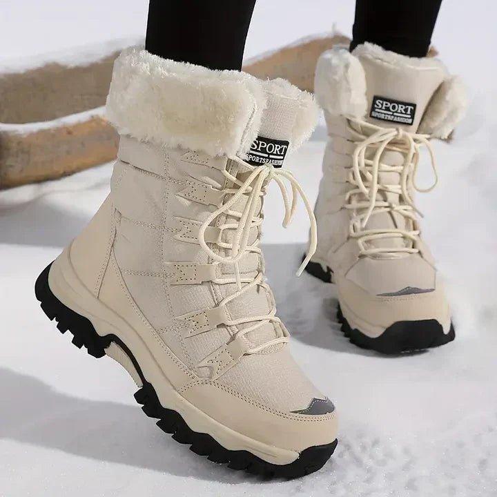 Winter Snow Boots Women Fur Lined