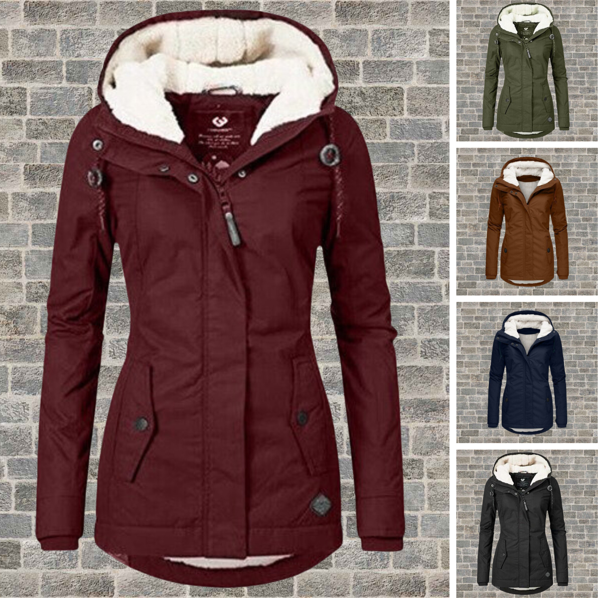 Sherpa Lined Hooded Parka Women - View 7
