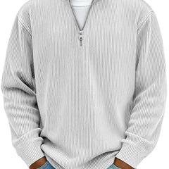 Mens Quarter Zip Sweatshirt Pullover - View 5