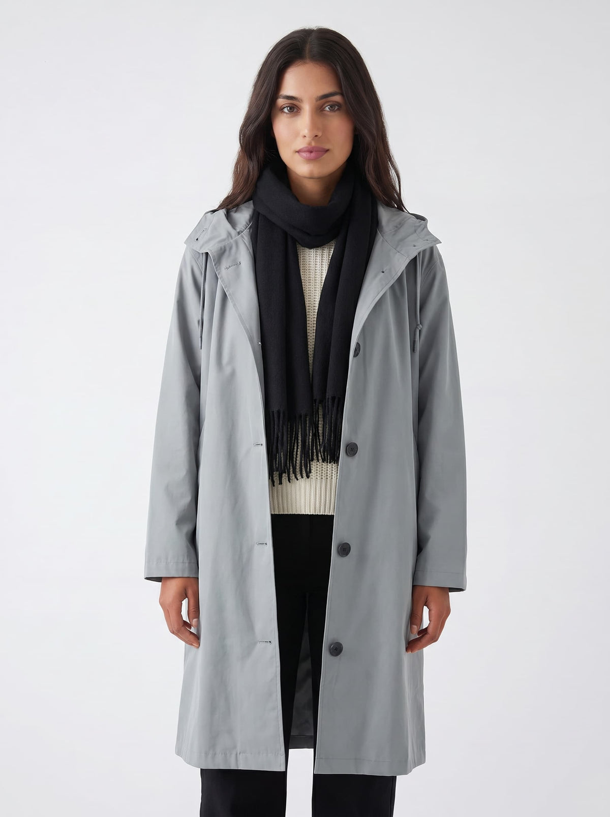 Hooded Rain Coat Women Waterproof