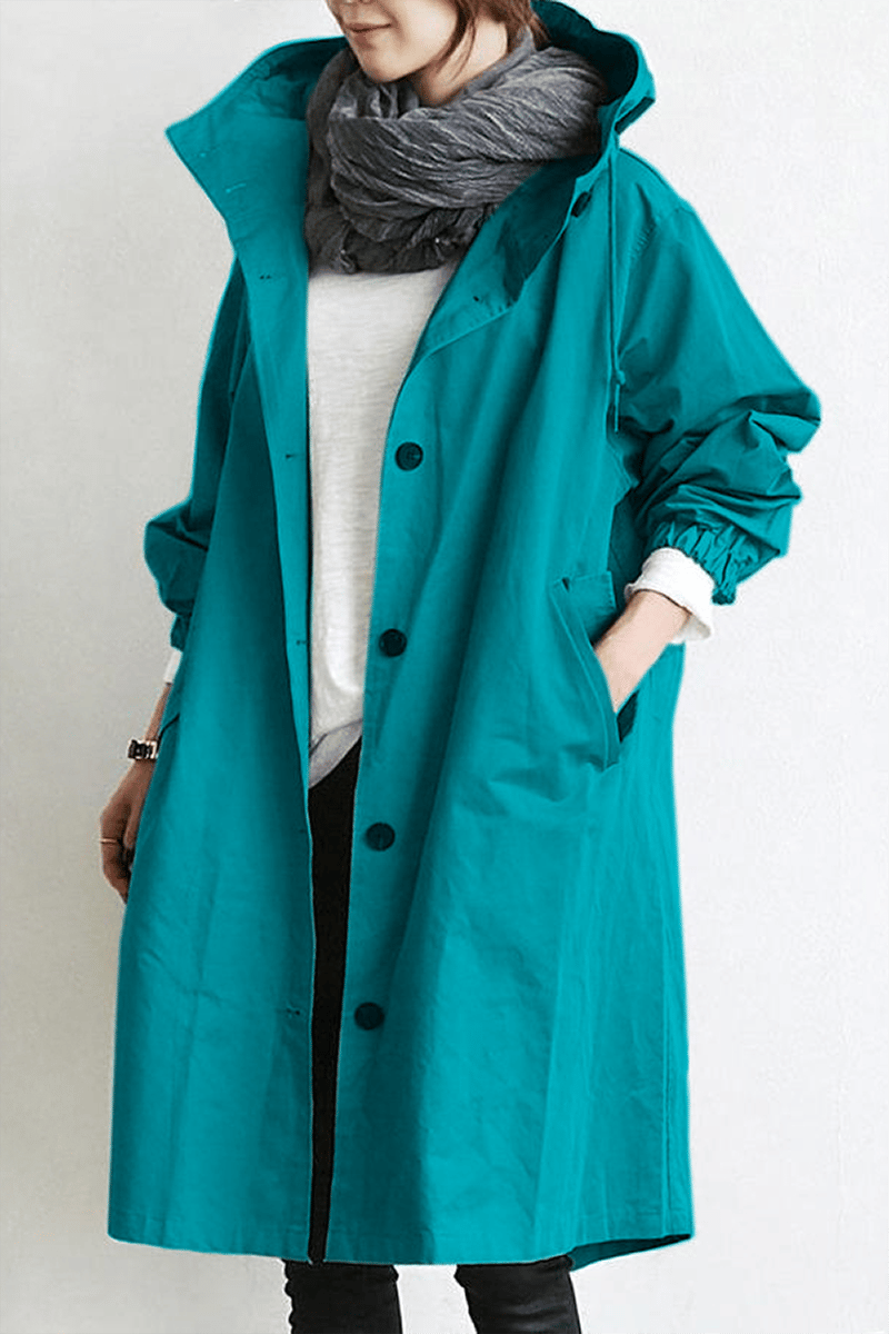 Hooded Rain Coat Women Waterproof - View 7