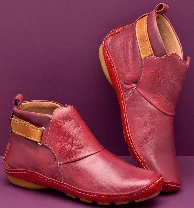 Orthopedic Leather Ankle Boots Women - View 2