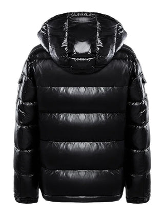 Glossy Down Puffer Jacket Women Hooded - View 7