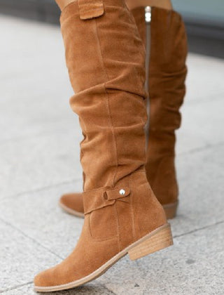 Over The Knee Suede Boots Women Slouchy - View 5