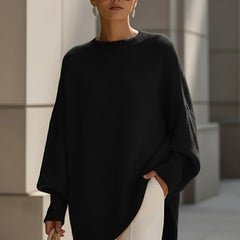 Oversized Batwing Knit Sweater Women - View 10