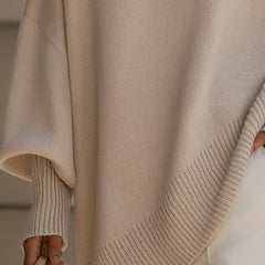 Oversized Batwing Knit Sweater Women - View 3