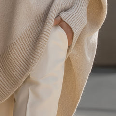 Oversized Batwing Knit Sweater Women - View 5