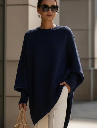 Oversized Batwing Knit Sweater Women - View 7