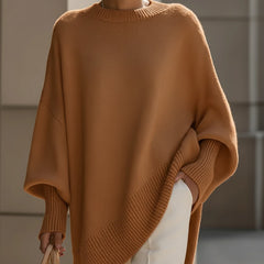 Oversized Batwing Knit Sweater Women - View 8