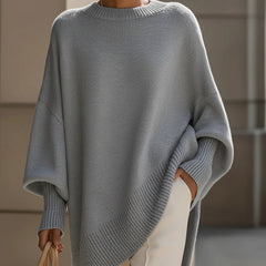 Oversized Batwing Knit Sweater Women - View 9