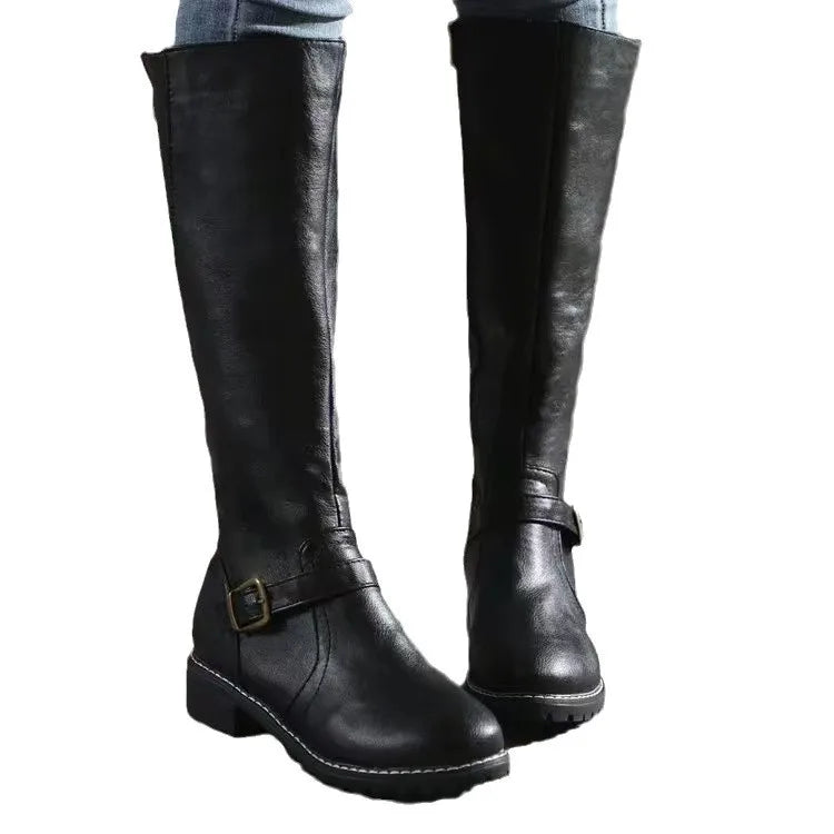 Knee High Riding Boots Women Leather - View 5