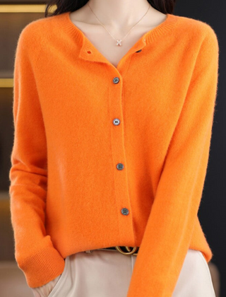 Fine Knit Button Cardigan Women - View 10