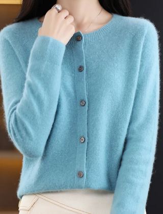 Fine Knit Button Cardigan Women - View 12