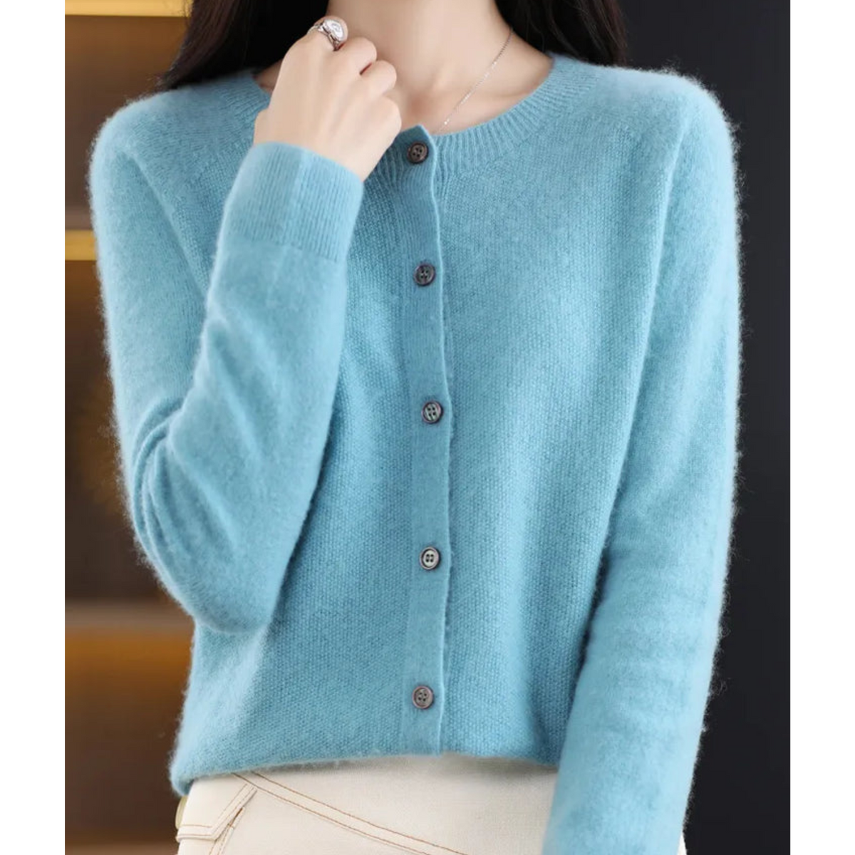 Fine Knit Button Cardigan Women - View 12