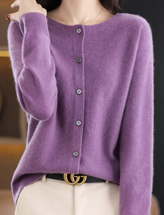 Fine Knit Button Cardigan Women - View 15
