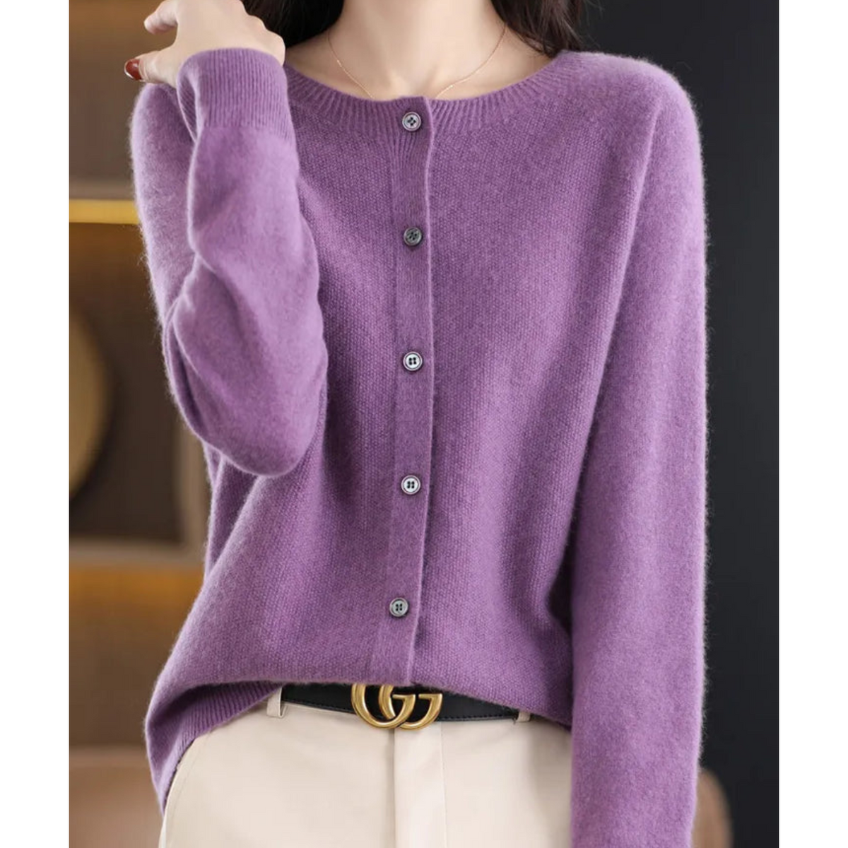 Fine Knit Button Cardigan Women - View 15