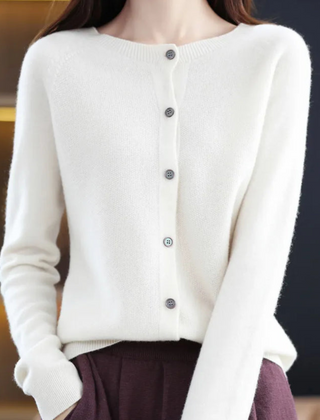 Fine Knit Button Cardigan Women - View 2