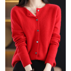 Fine Knit Button Cardigan Women - View 3