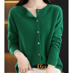 Fine Knit Button Cardigan Women - View 5