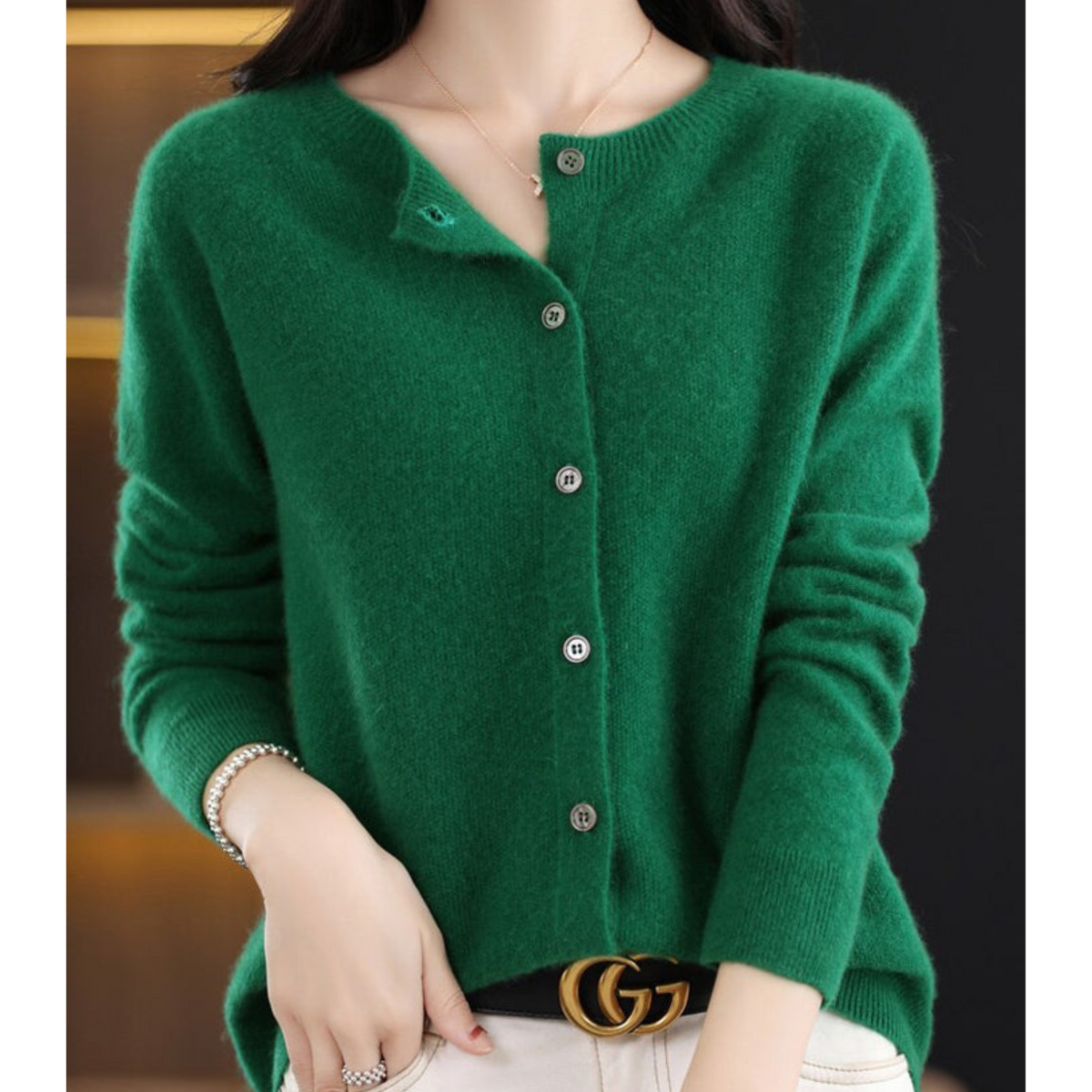 Fine Knit Button Cardigan Women - View 5