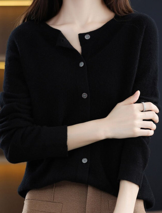 Fine Knit Button Cardigan Women - View 6