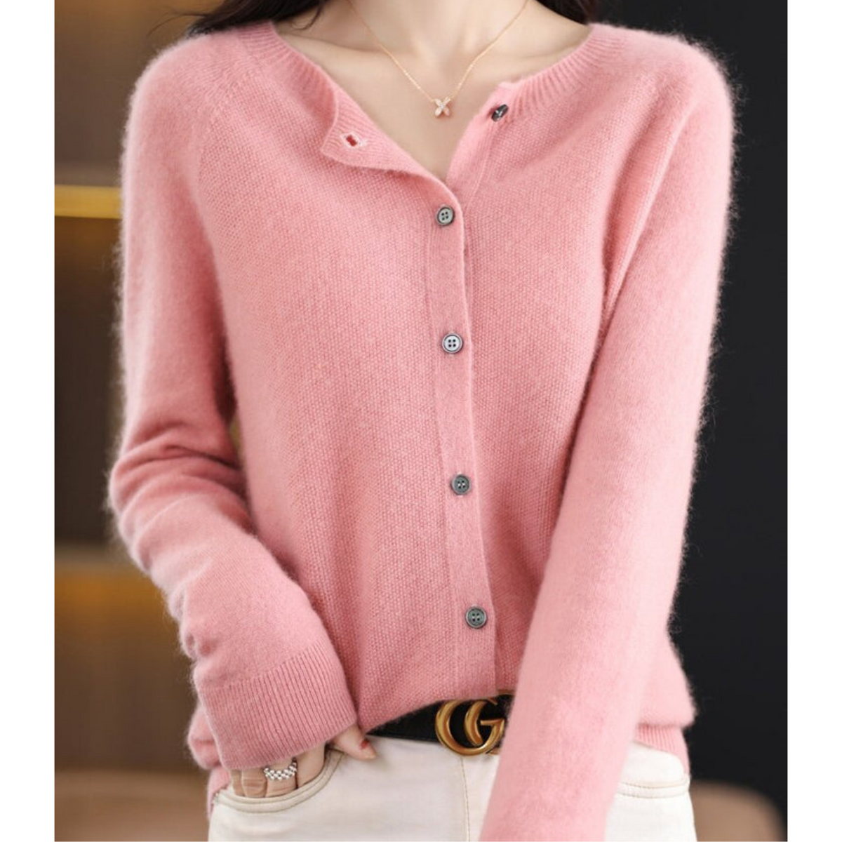 Fine Knit Button Cardigan Women - View 9