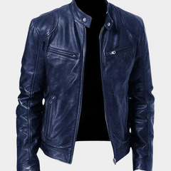 Fitted Faux Leather Moto Jacket Women - View 3