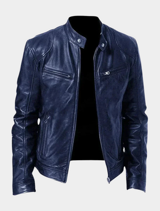 Fitted Faux Leather Moto Jacket Women - View 3