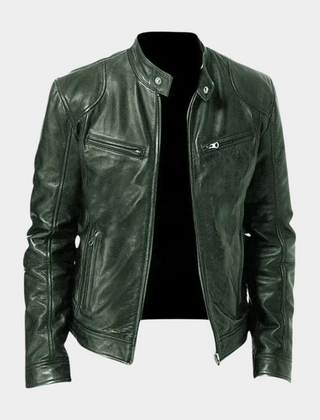 Fitted Faux Leather Moto Jacket Women - View 5