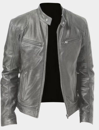 Fitted Faux Leather Moto Jacket Women - View 6